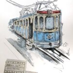 Tram blue(20x30)